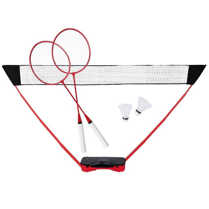 Basics Conjunto de bádminton 5 piezas Rojo / negro Basics Conjunto de bádminton 5 piezas Rojo / negro