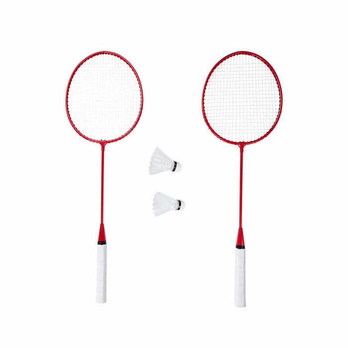 Basics Conjunto de bádminton 5 piezas Rojo / negro Basics Conjunto de bádminton 5 piezas Rojo / negro