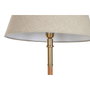 DKD Home Decor Lámpara de Pie de Latón y Ratán Natural