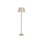 DKD Home Decor Lámpara de Pie de Latón y Ratán Natural