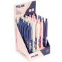 Milan Bolígrafo P1 Serie 430 Since 1918 Tinta Azul, Caja Expositora de 30 Unidades