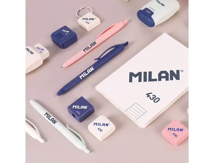 Milan Bolígrafo P1 Serie 430 Since 1918 Tinta Azul, Caja Expositora de 30 Unidades
