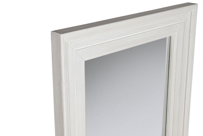 DKD Home Decor Espejo Vestidor Romantico Blanco 50 x 157 x 50 cm