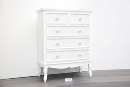 DKD Home Decor Espejo Vestidor Romantico Blanco 50 x 157 x 50 cm