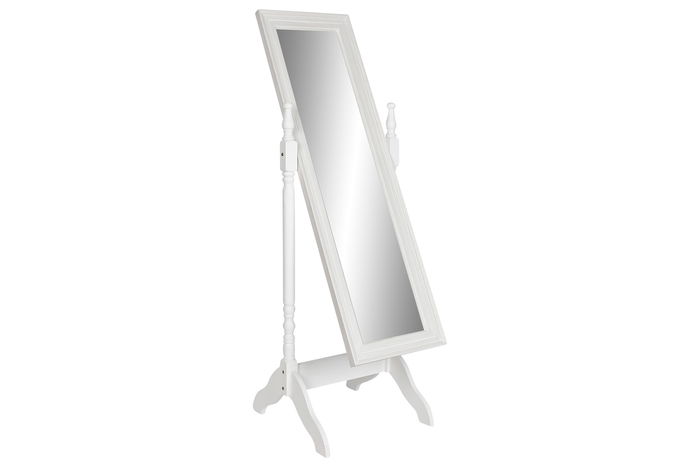DKD Home Decor Espejo Vestidor Romantico Blanco 50 x 157 x 50 cm