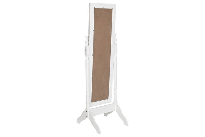 DKD Home Decor Espejo Vestidor Romantico Blanco 50 x 157 x 50 cm