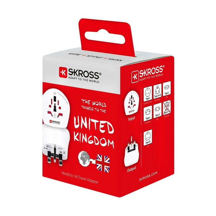 Skross Adaptador mundial a Reino Unido 1500225-e Skross Adaptador mundial a Reino Unido 1500225-e