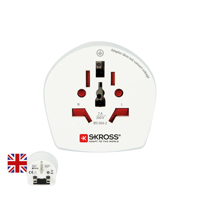 Skross Adaptador mundial a Reino Unido 1500225-e Skross Adaptador mundial a Reino Unido 1500225-e