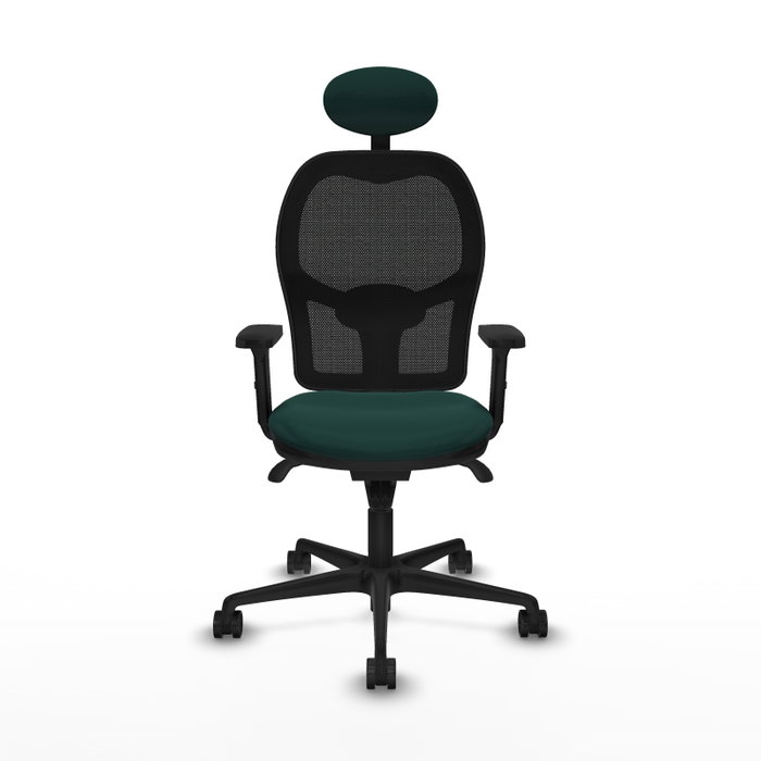 PIQUERAS Y CRESPO Silla de oficina Jorquera con mecanismo Sincro, Verde botella y Negro PIQUERAS Y CRESPO Silla de oficina Jorquera con mecanismo Sincro, Verde botella y Negro