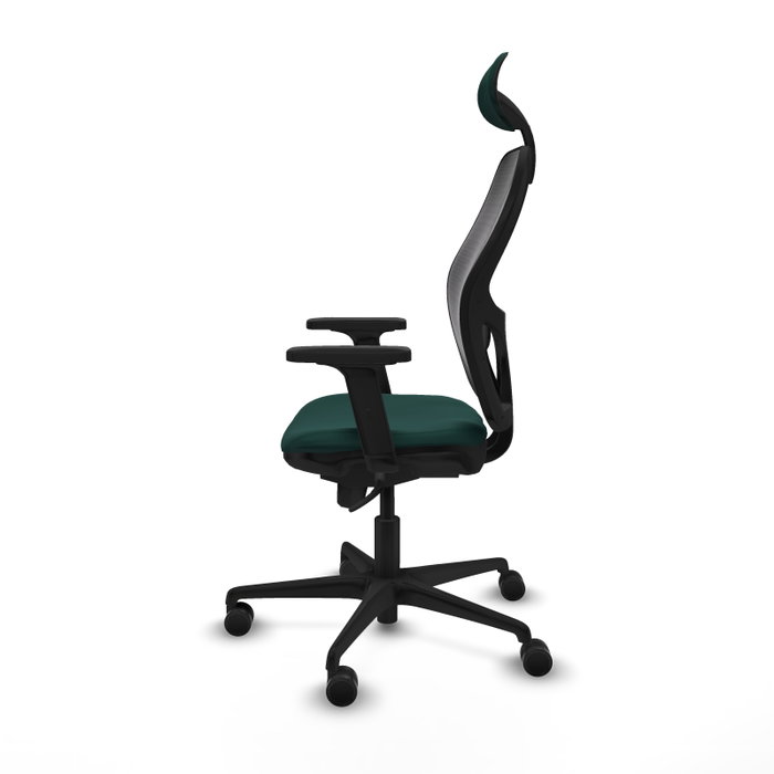 PIQUERAS Y CRESPO Silla de oficina Jorquera con mecanismo Sincro, Verde botella y Negro PIQUERAS Y CRESPO Silla de oficina Jorquera con mecanismo Sincro, Verde botella y Negro