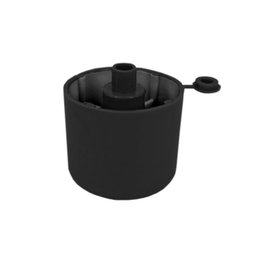 HERRAJES ALK Pie Nivelador Regulable KOKU Ø50 H44 M10X10 Negro