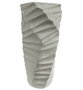 DKD Home Decor Macetero Geométrico de Fibra de Vidrio Blanco 40x40x92 cm