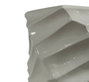 DKD Home Decor Macetero Geométrico de Fibra de Vidrio Blanco 40x40x92 cm