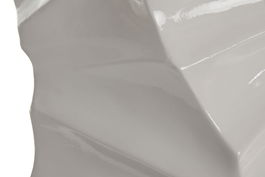 DKD Home Decor Macetero Moderno Geométrico Blanco 40 x 40 x 92 cm