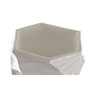 DKD Home Decor Macetero Geométrico de Fibra de Vidrio Blanco 40x40x92 cm