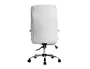 Q-connect Silla de Dirección Piav Simil Piel Base Metálica Ruedas Premium Color Blanco Altura Máxima 1250 mm, Anchura 610 mm, Profundidad 700 mm