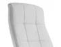 Q-connect Silla de Dirección Piav Simil Piel Base Metálica Ruedas Premium Color Blanco Altura Máxima 1250 mm, Anchura 610 mm, Profundidad 700 mm