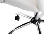 Q-connect Silla de Dirección Piav Simil Piel Base Metálica Ruedas Premium Color Blanco Altura Máxima 1250 mm, Anchura 610 mm, Profundidad 700 mm