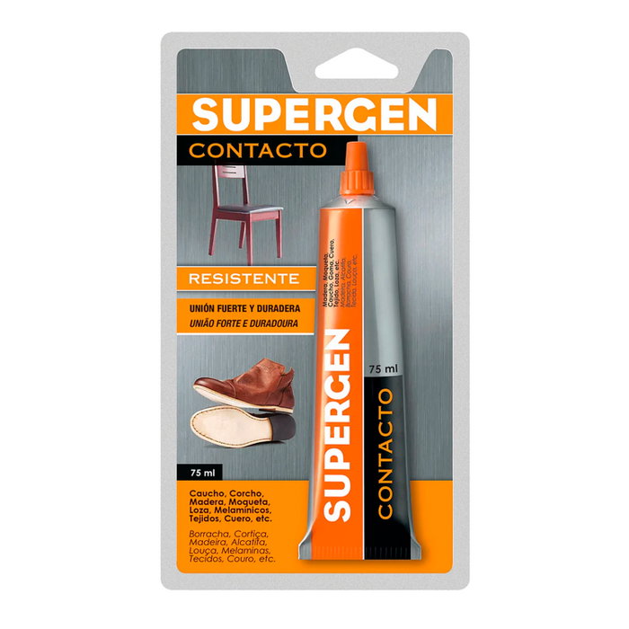 Supergen Pegamento de contacto amarillo 75 ml Supergen Pegamento de contacto amarillo 75 ml