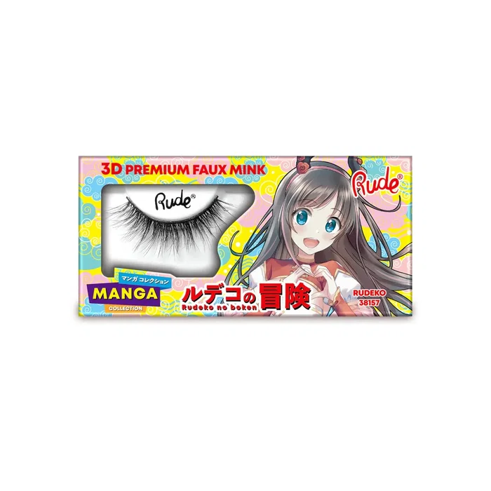 Rude Cosmetics Chibi Manga Faux Mink - Rudeko Rude Cosmetics Chibi Manga Faux Mink - Rudeko