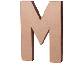 Innspiro Letra M de papel maché con volumen de 20 cm