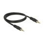 DeLOCK 83435 Cable de audio de 3,5 mm a 3,5 mm, 1 m, Negro