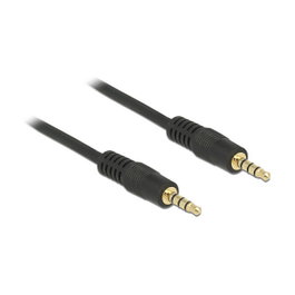 DeLOCK 83435 Cable de audio 3,5mm Macho a Macho 1m Negro