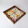 Aberto Design REF060 Bandeja de Madera Maciza 35 x 35 x 4 cm