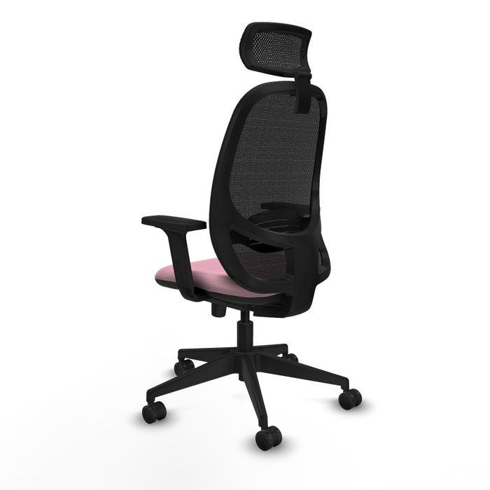 PIQUERAS Y CRESPO Silla de oficina Cilanco con mecanismo Sincro, Rosa y Negro PIQUERAS Y CRESPO Silla de oficina Cilanco con mecanismo Sincro, Rosa y Negro