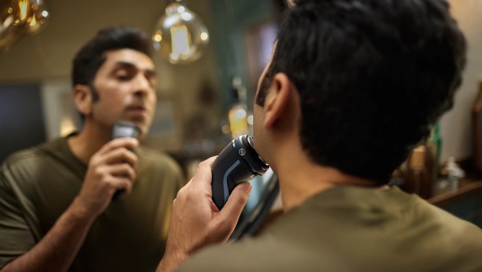 Philips Shaver Series 3000 S3243/12 con Batería y 2 Accesorios Storm Blue