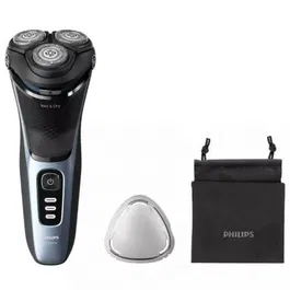 Philips Afeitadora Shaver Series 3000 S3243/12 con Cabezales Flexibles 5D, PowerCut, Uso Seco y Húmedo, 60 Minutos de Autonomía y 2 Accesorios