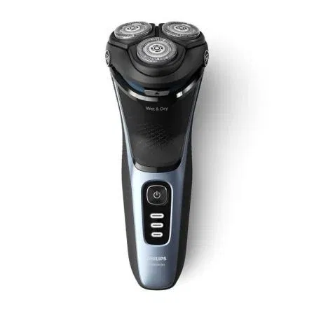 Philips Afeitadora Shaver Series 3000 S3243/12 con Cabezales Flexibles 5D, PowerCut, Uso Seco y Húmedo, 60 Minutos de Autonomía y 2 Accesorios