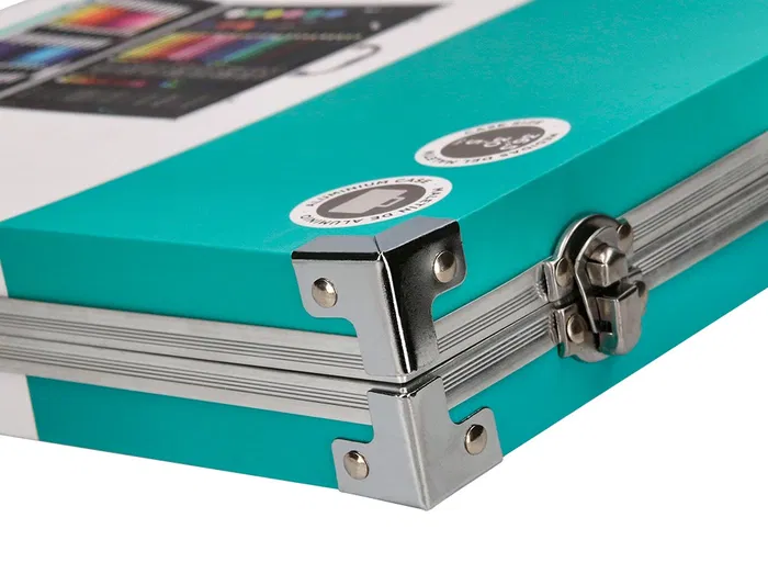 Liderpapel Estuche de Pintura en Aluminio 150 Piezas Maletín 37,8x29,7x4,6 cm