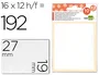 Liderpapel Etiquetas adhesivas blancas 19x27 mm (12 hojas)