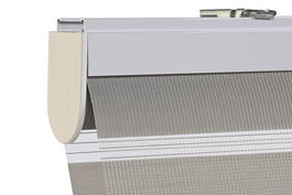 DKD Home Decor Estor Básico Gris Poliéster y PVC Día-Noche 190 x 160 cm