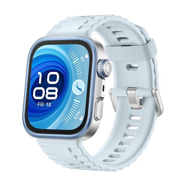 HUAWEI WATCH Fit 4 Pro Reloj Inteligente Azul con GPS y Correa de Fluoroelastómero - Pantalla 1.82" Rectangular, 5 ATM, Monitores de Frecuencia Cardíaca y Temperatura