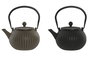 DKD Home Decor Tetera Oriental Beige Negro Hierro Colado Inox 2 Unidades 1L