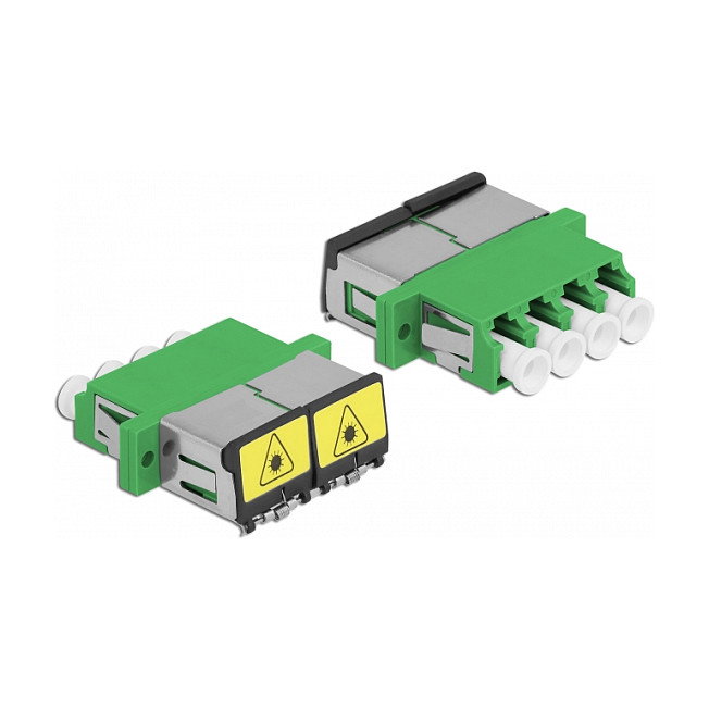 DeLOCK Acoplador de Fibra Óptica LC Quad Monomodo con Protección Láser Verde DeLOCK Acoplador de Fibra Óptica LC Quad Monomodo con Protección Láser Verde