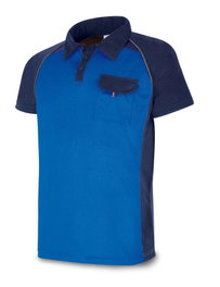 POLO Chaleco de seguridad manga corta transpirable Azulín/Azul T-XXL