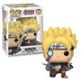 Funko Figura Vinilo Boruto 1035 NARUTO - Figura de 9 cm que representa a Boruto, el hijo de Naruto en pose de combate y brillando en la oscuridad.