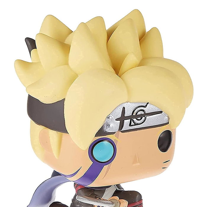 Funko Figura Vinilo Boruto 1035 NARUTO - Figura de 9 cm que representa a Boruto, el hijo de Naruto en pose de combate y brillando en la oscuridad.
