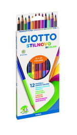 Lapices De Colores Giotto Stilnovo Bicolor Estuche De 12 (Set de 10)