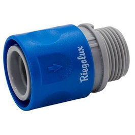 Riegolux Conector Rápido Rosca Macho 3/4