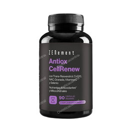 Zenement Antiox Cellrenew 90 Vcaps - Suplemento Antioxidante con Resveratrol, PQQ, CoQ10, NAC, Granada, Vitamina C y Selenio - 90 Cápsulas