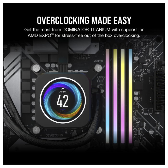 Corsair CMP64GX5M2B6000Z30 Memoria RAM DDR5 64GB (2x32GB) 6000MHz CL30 para PC con RGB Corsair CMP64GX5M2B6000Z30 Memoria RAM DDR5 64GB (2x32GB) 6000MHz CL30 para PC con RGB