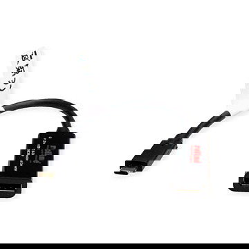 ROLINE 11.04.5957-10 Adaptador USB Tipo C a DisplayPort 3.2 Gen 1, Salida DisplayPort 4K 60Hz Bidireccional