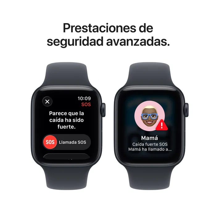 Apple Watch SE (3.ª generación) 44 mm Cellular, Aluminio Medianoche, Correa Deportiva M/L