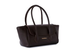 Lucky Bees Camille - Brown Bolso de Hombro Marrón Cuero de Polivinilo 45x16x16 cm