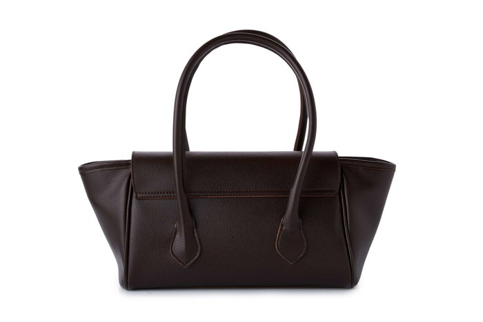 Lucky Bees Camille - Brown Bolso de Hombro Marrón Cuero de Polivinilo 45x16x16 cm