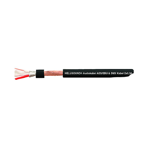 Helukabel HELU LIGHT DMX Leitung 2x0,34 negro